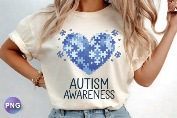 Autism Awareness Heart Puzzle T-Shirt: A Symbol of Support