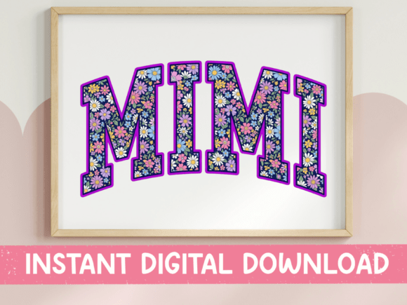Floral Mimi Arched SVG PNG: A Cheerful Design for Her