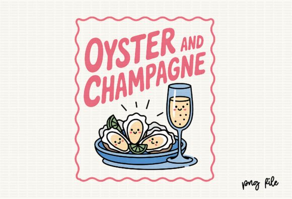 Hand Drawn Line Art Summer Oyster SVG: Coastal Elegance