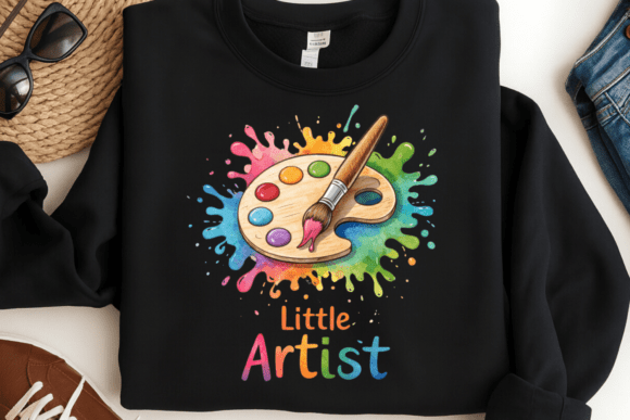 Little Artist Paint Palette PNG: Vibrant Design for Young Creators