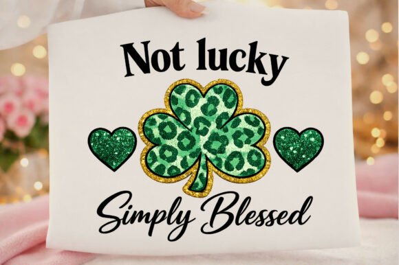 Not Lucky Just Blessed St Patricks Day Design