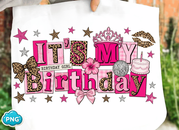 Preppy Birthday Girl PNG: Your Key to Celebratory Designs