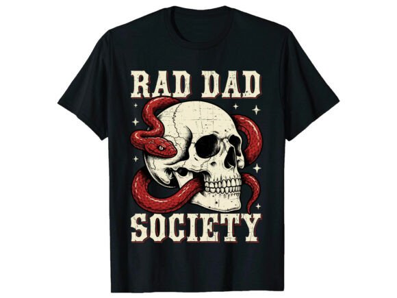 Rad Dad Society Father's Day T-Shirt: A Designer's Take on This Trendy Design Asset