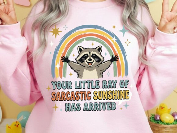 Sarcastic Sunshine Raccoon: The Ultimate Funny T-Shirt Design